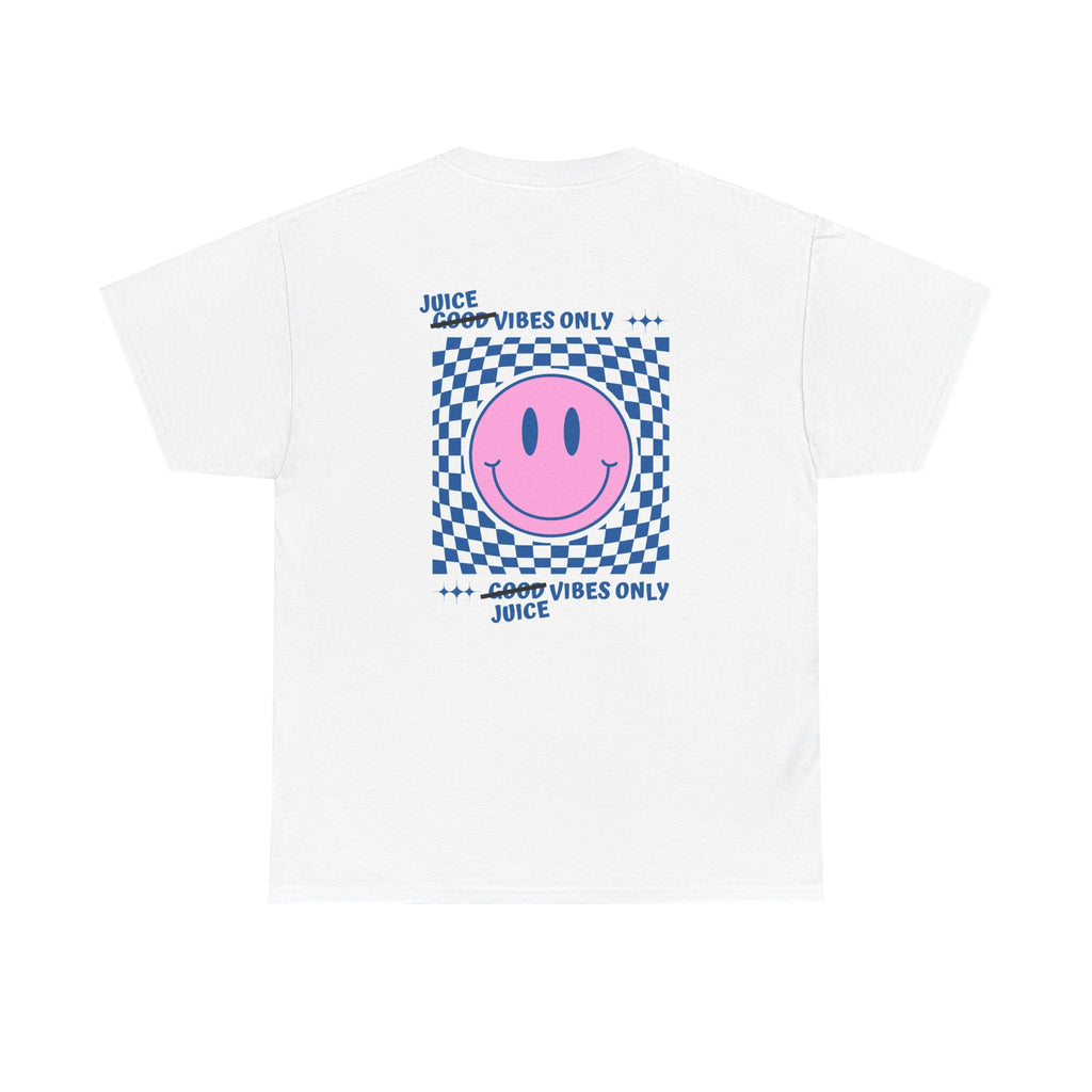 Juice Vibes Unisex Heavy Cotton Tee, Fun Graphic Tee, Casual Wear, Street Style Shirt, Summer Vibes, Gift for Friends