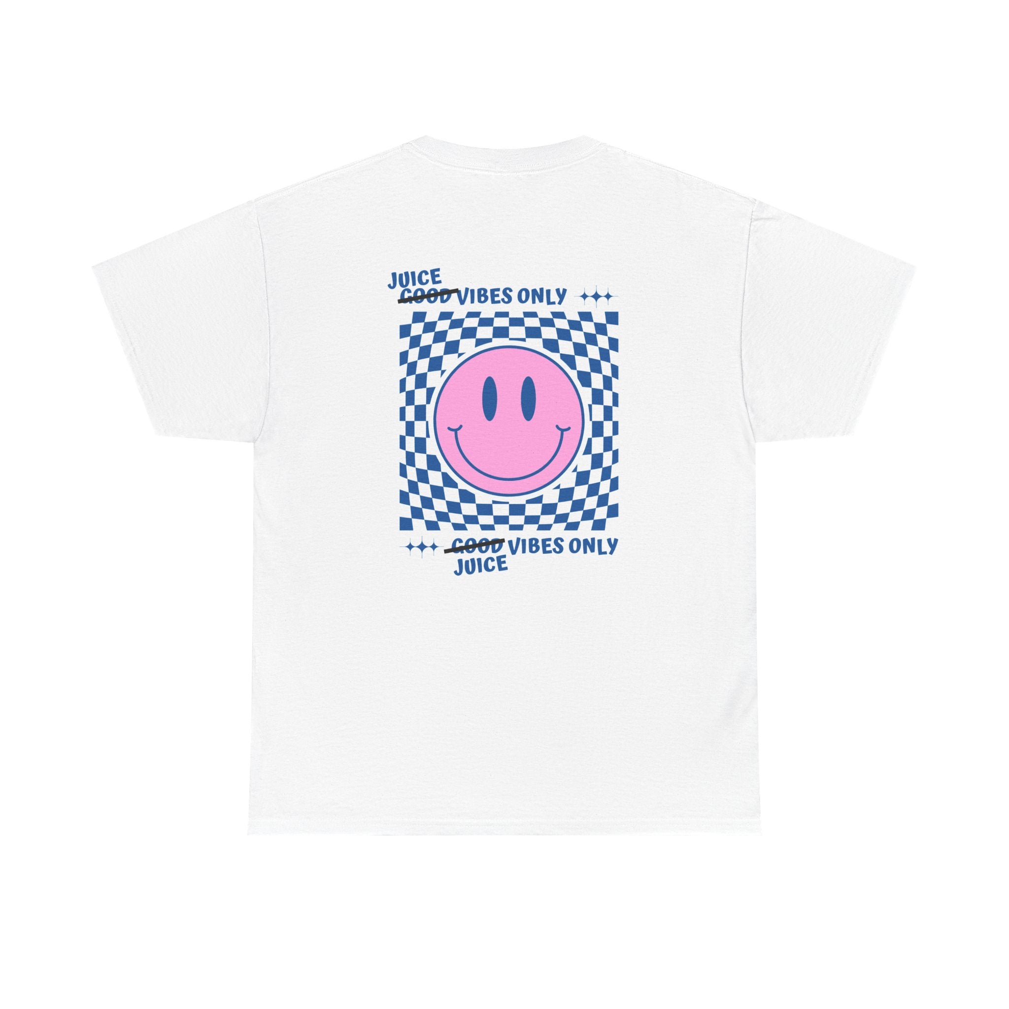Juice Vibes Unisex Heavy Cotton Tee, Fun Graphic Tee, Casual Wear, Street Style Shirt, Summer Vibes, Gift for Friends
